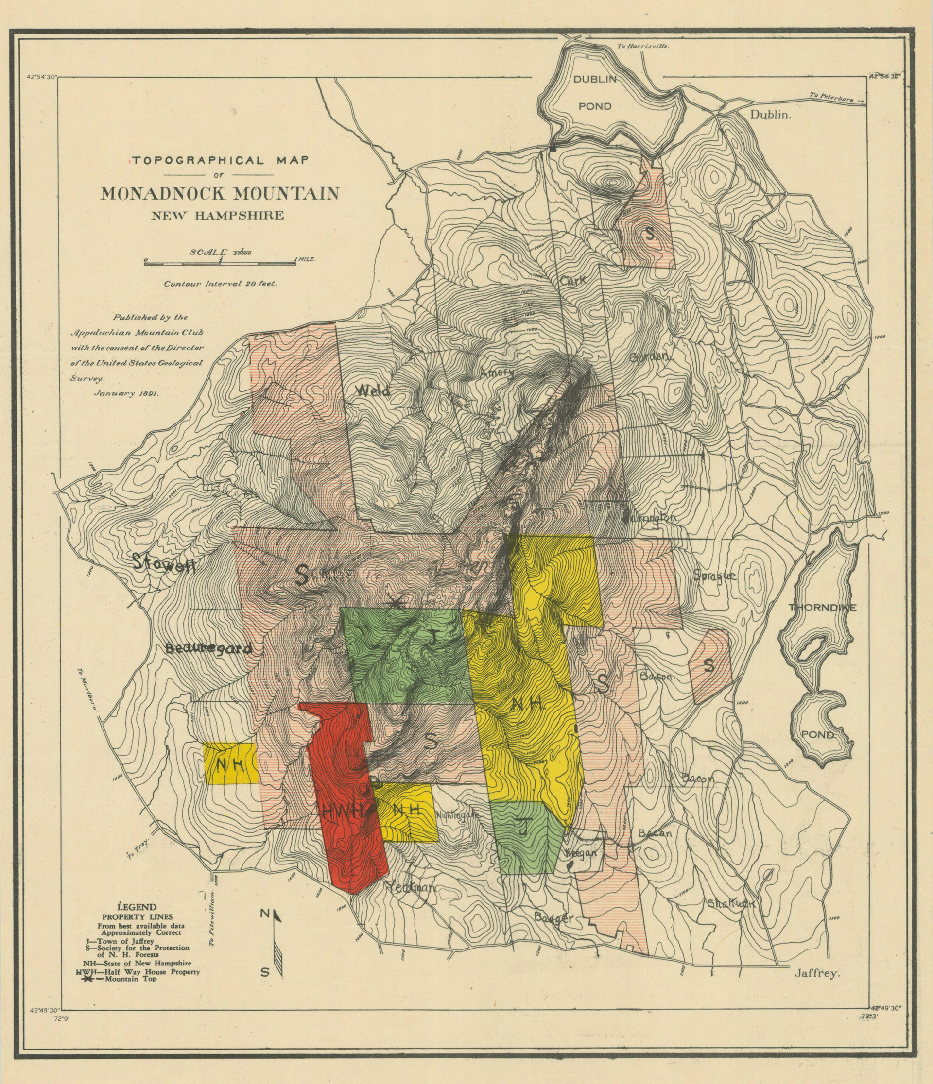 Map image: AMC 1891 Topographic