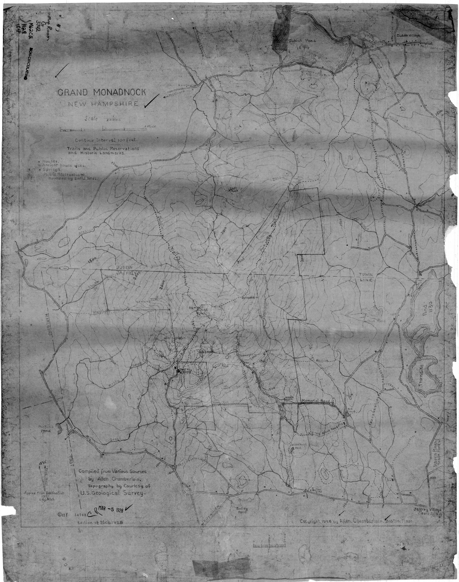 Map image: Chamberlain 1928 Map