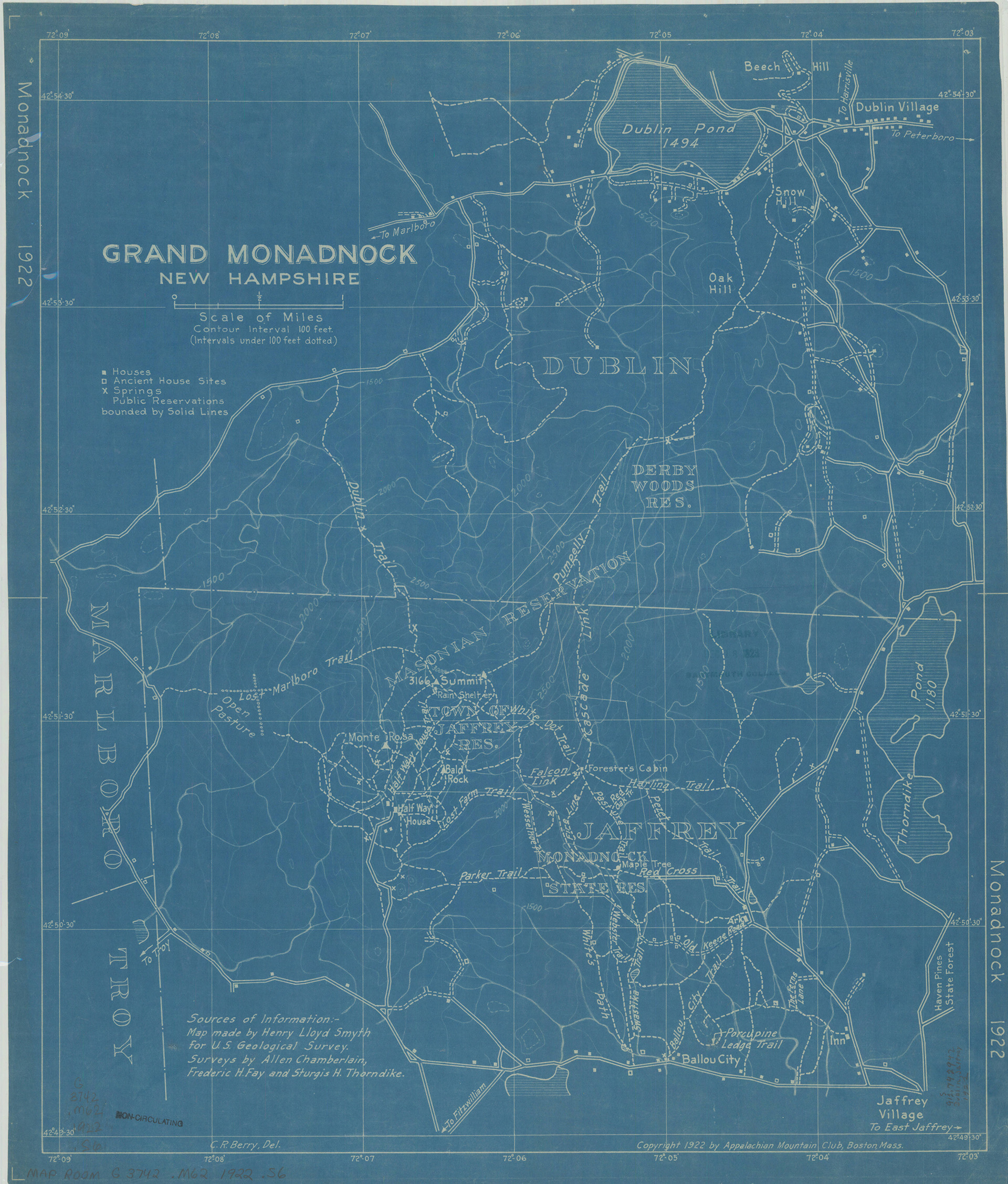 Map image: Smyth 1922 Map