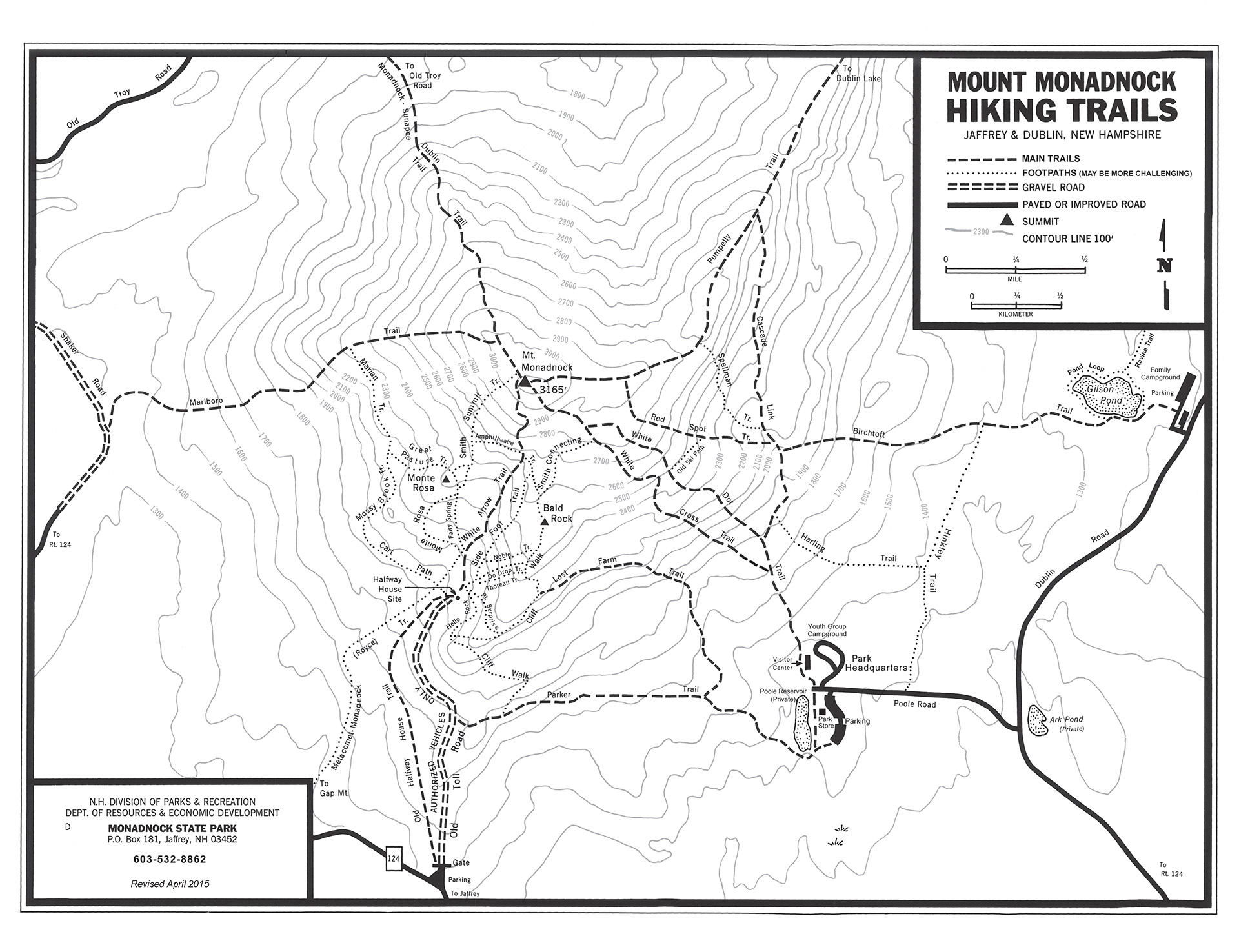 Map image: 2015 State Park Map