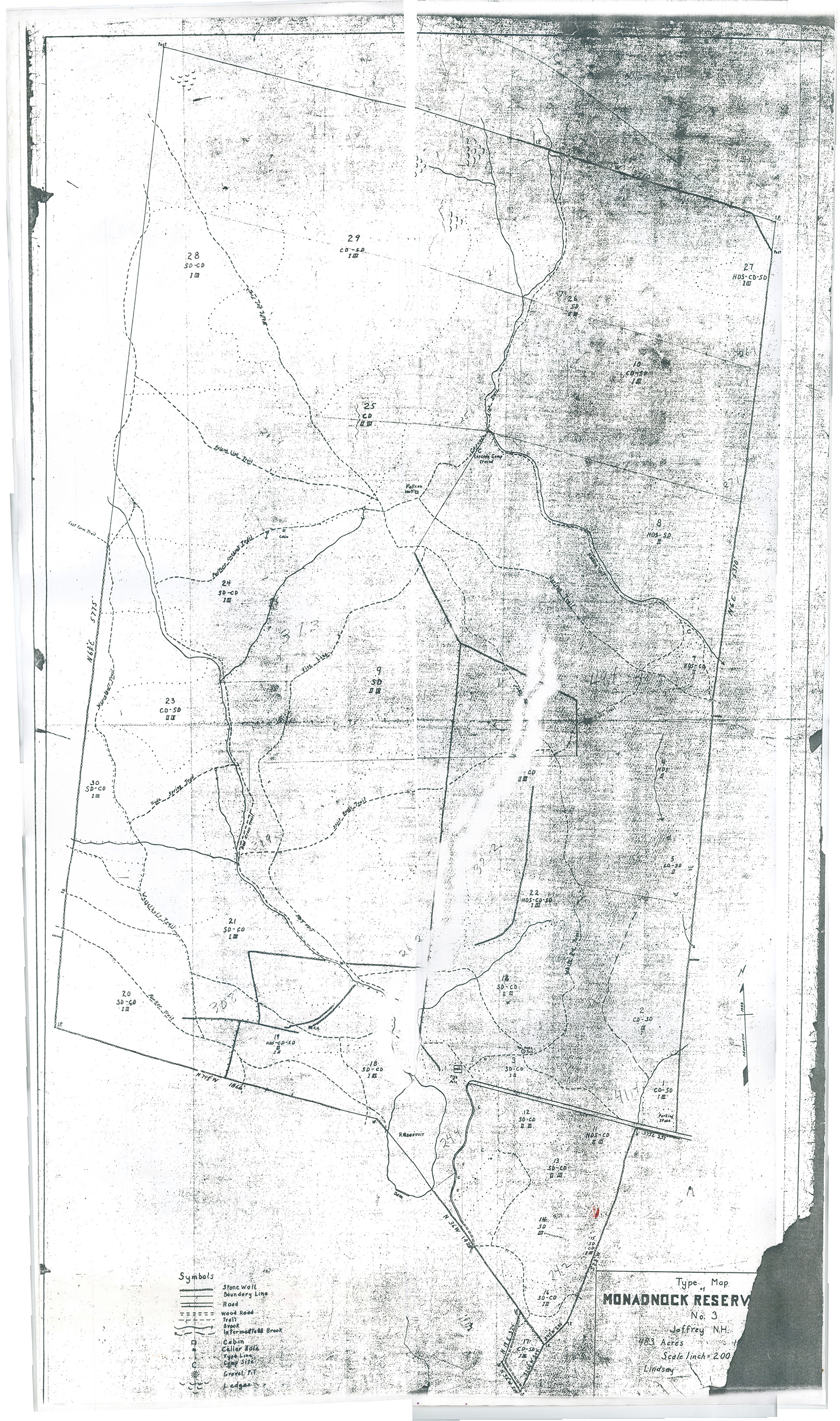 Map image: 1918 Type Survey Map