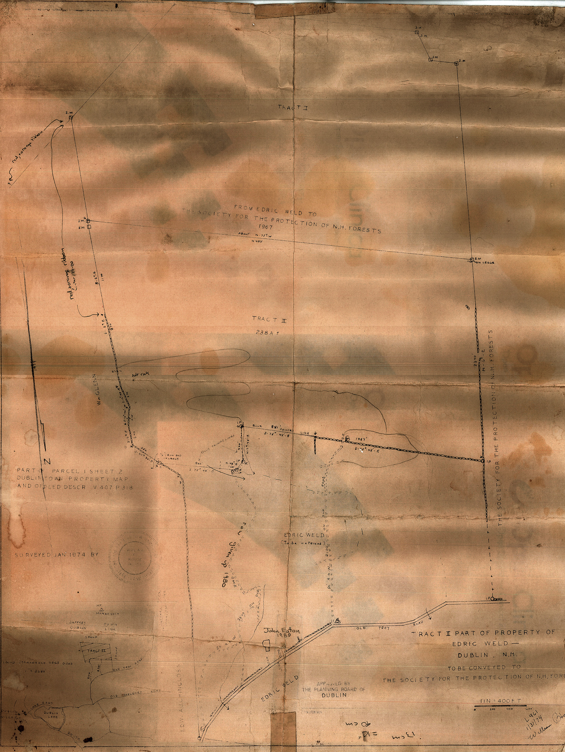 Map image: 1974 Weld Lot Map